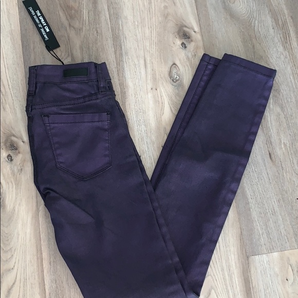 Blank NYC Denim - NEW BLANK NYC purple sparkle spray on jeans 24